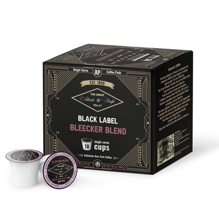 A&P Bleecker Blend Single Serve Coffee Pods, 18 Count, Dark Roast, 100% Arabica, Bold & Aromatic K-Cup Compatible for Keurig Brewers
