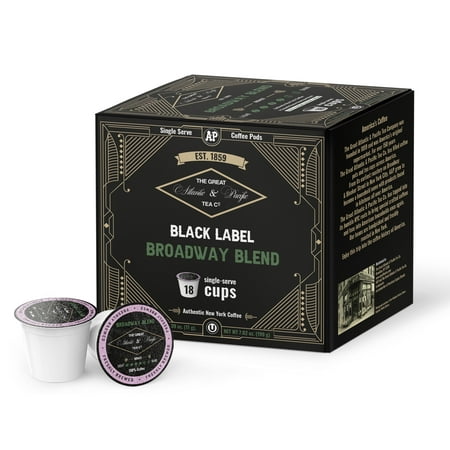 A&P Broadway Blend Medium Roast Coffee Pods, 18 Count, 1 Pack, 100% Arabica, Classic Flavor, K-Cup Compatible