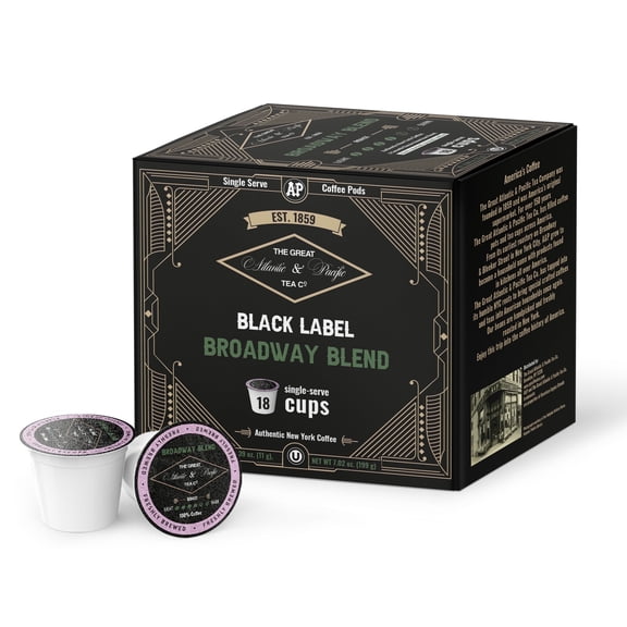AP Broadway Blend Medium Roast Single Serve Coffee Pods, 72 Count, Smooth Classic Coffee Blend, K-Cup Compatible for Keurig Brewers