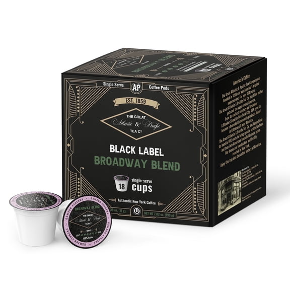AP Broadway Blend Medium Roast Single Serve Coffee Pods, 72 Count, Smooth Classic Coffee Blend, K-Cup Compatible for Keurig Brewers