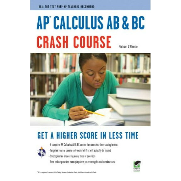 Pre-Owned AP® Calculus AB & BC Crash Course Book + Online (Advanced Placement (AP) Crash Course) (Paperback) 0738608874 9780738608877