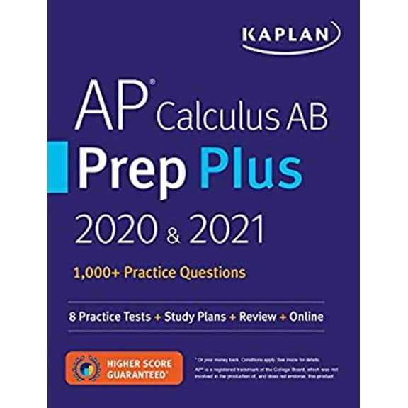 Pre-Owned AP Calculus AB Prep Plus 2020 & 2021: 8 Practice Tests + Study Plans + Review + Online (Paperback) 150625974X 9781506259741