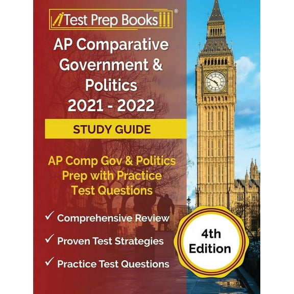 AP Comparative Government and Politics 2021 - 2022 Study Guide: AP Comp Gov and Politics Prep with Practice Test Questio, (Paperback)