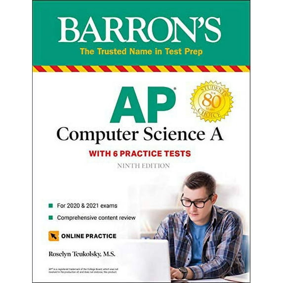Pre-Owned AP Computer Science a: With 6 Practice Tests (Paperback) 1438012896 9781438012896