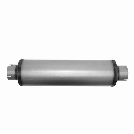 AP EXHAUST PRODUCTS XS2772 MUFFLER - XLERATOR STAINLESS STEEL, ROUND, 30IN OAL, 4IN
