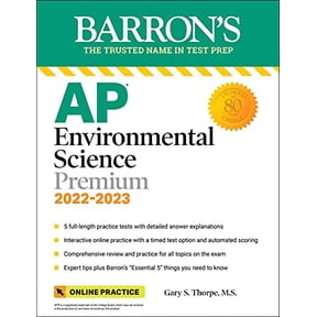 Pre-Owned AP Environmental Science Premium, 2022-2023: Comprehensive Review with 5 Practice Tests, Online Learning Lab Access + an Online Timed Test Option (Paperback) 1506263879 9781506263878