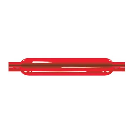 AP Exhaust 87510CB Cherry Bomb Glass Pack Series Steel Round Red Exhaust Muffler