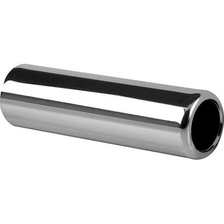 AP Exhaust APEXRPT214 Stainless Steel Pencil Style Round Rolled Edge Weld-On Chrome Exhaust Tip
