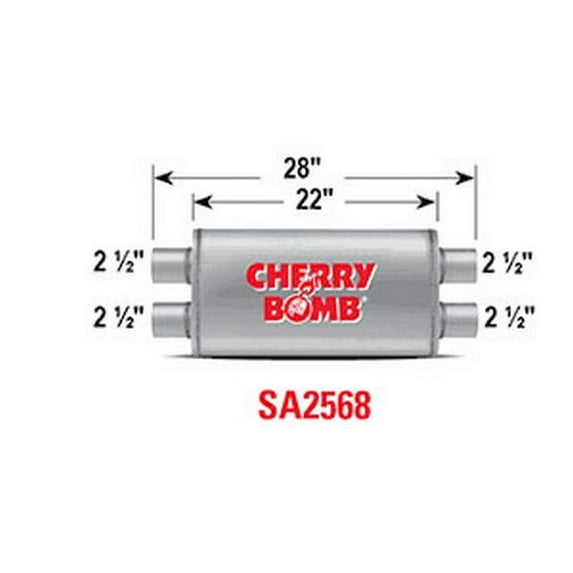 AP Exhaust Exhaust Muffler-Universal SA2568