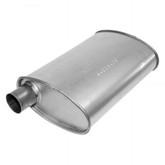 AP Exhaust Products  4.25 x 8.75 in. Enforcer Series Aluminized Steel Oval Glass Pack, Exhaust Muffler