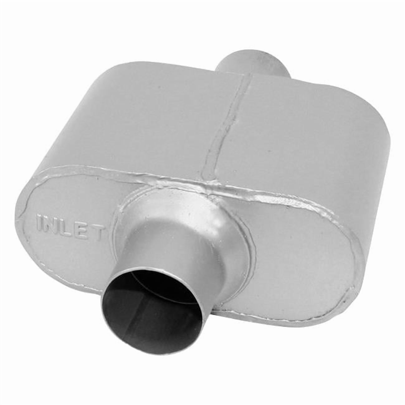 AP Exhaust Products  Xlerator Performance Oval Exhaust Muffler with Inlet-Outlet Neck