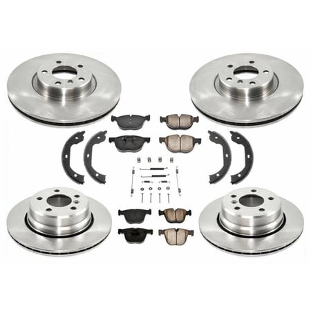 AP For 07-10 X5 Sport Utility 4.8L V8 Frt & Rear Disc Brake Rotors & Pads 8pc