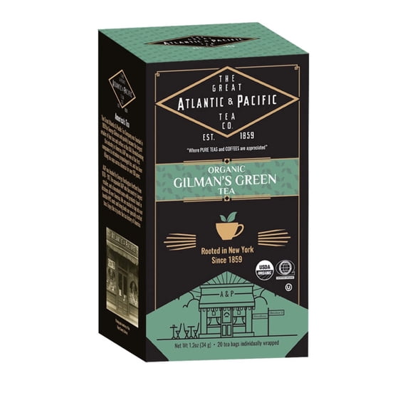 AP Gilman's Green Tea, 20 Count Organic