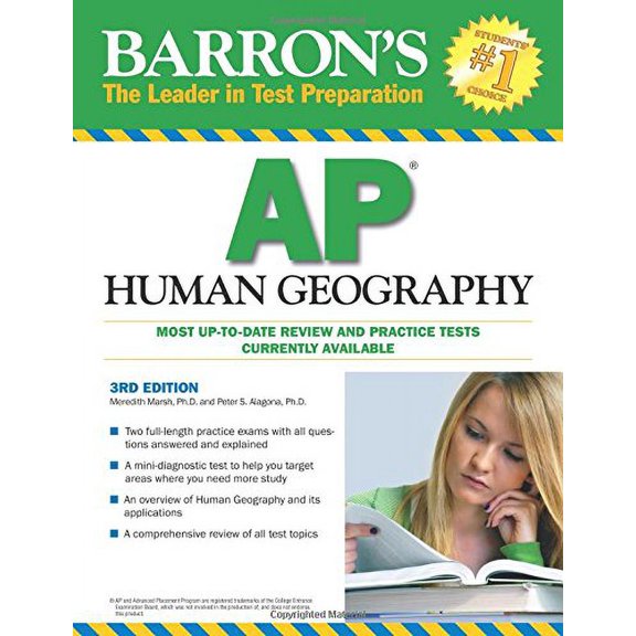 Pre-Owned Barron's AP Human Geography (Paperback) 0764197037 9780764197031