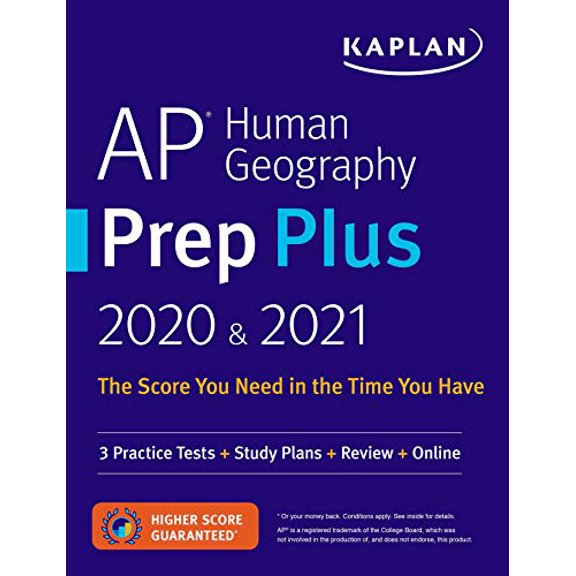 Pre-Owned AP Human Geography Prep Plus 2020 & 2021: 3 Practice Tests + Study Plans + Review + Online (Paperback) 1506259812 9781506259819