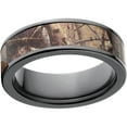 thumbnail image 1 of AP Men's Camo 7mm Black Zirconium Wedding Band with Polished Edges and Deluxe Comfort Fit, 1 of 1