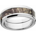 thumbnail image 1 of AP Men's Camo 8mm Stainless Steel Wedding Band with Polished Edges and Deluxe Comfort Fit, 1 of 1