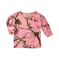 thumbnail image 1 of AP Pink RealTree Mini Infant Long Sleeve T-Shirt w/ Puff Sleeve Large, 1 of 1