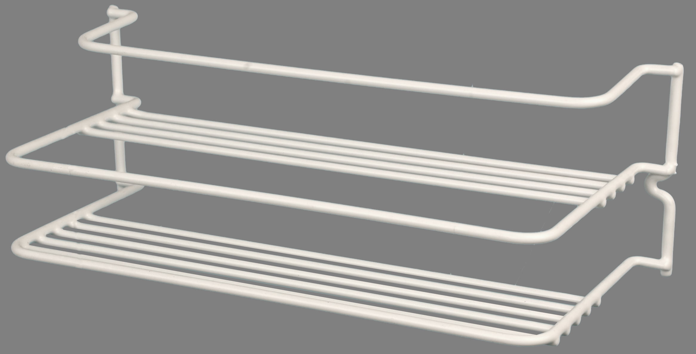 White Vinyl Coated Double Wire Spice Rack