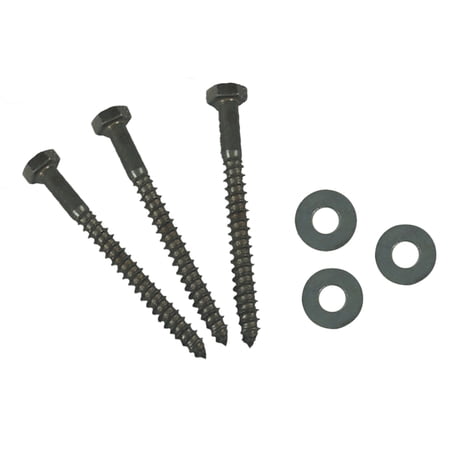 AP Products 012-LW 25 3/8 X 5 Hex Lag Screws with Washers - 3/8" x 5", Pack of 25
