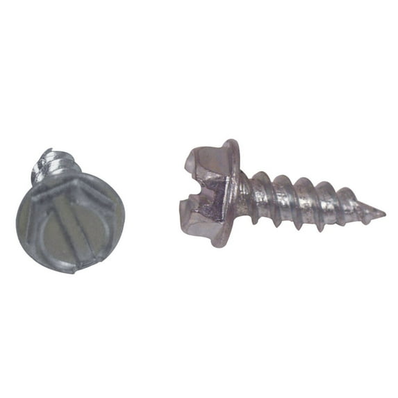 AP Products 012-TR1000 8 X 1/2 MH/RV Unslotted Hex Washer Head Screw, Pack of 1000 -1/2", Zinc