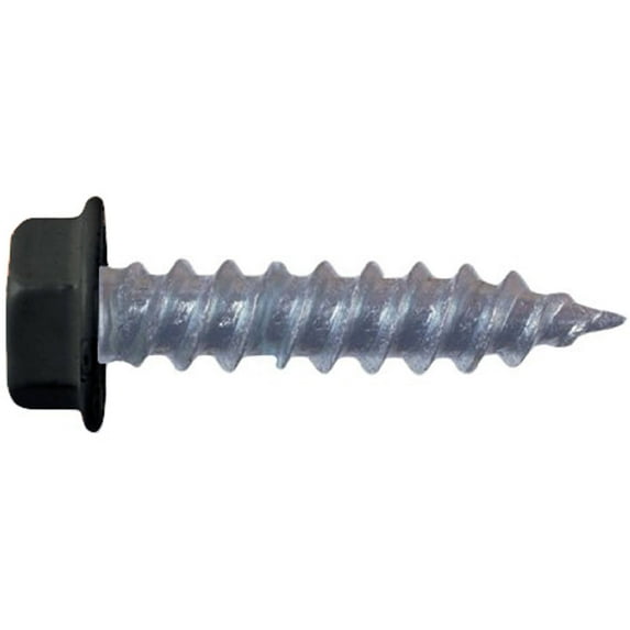 AP Products 012-TR50 BL 8" x 1-1/2" Black #8 Hex Washer Head Screw, Pack of 50