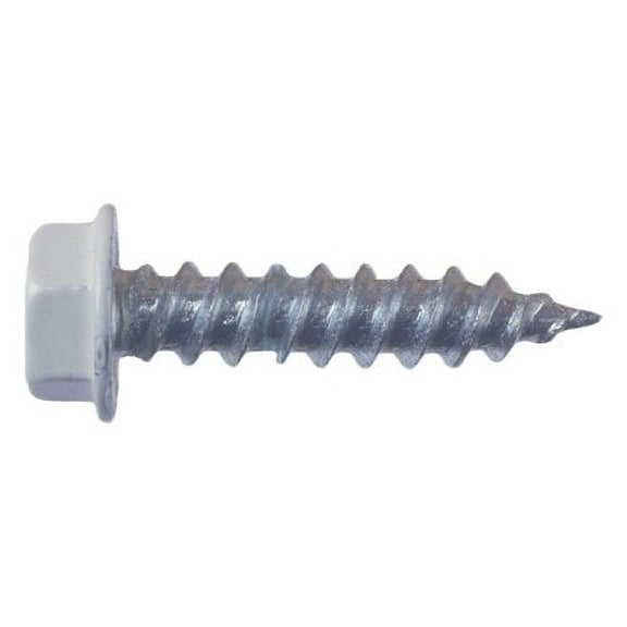 AP Products 012-TR50 W 8 X 1 MH/RV Unslotted Hex Washer Head Screw, Pack of 50 - 1", White