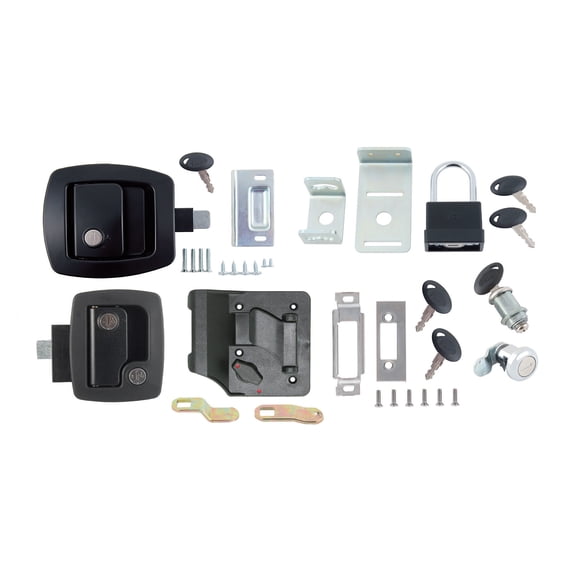 AP Products 013-6203 RV Keyed-A-Like Door Lock Kit - Deluxe, Black