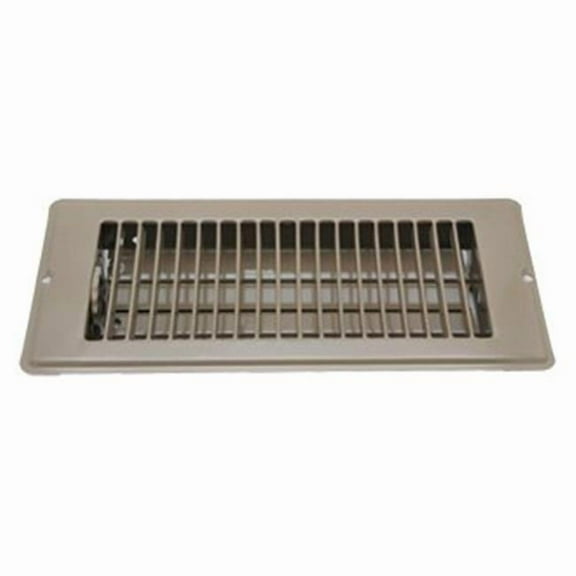 AP Products 013-628 Brown 4 inch x 10 inch Floor Register with Damper