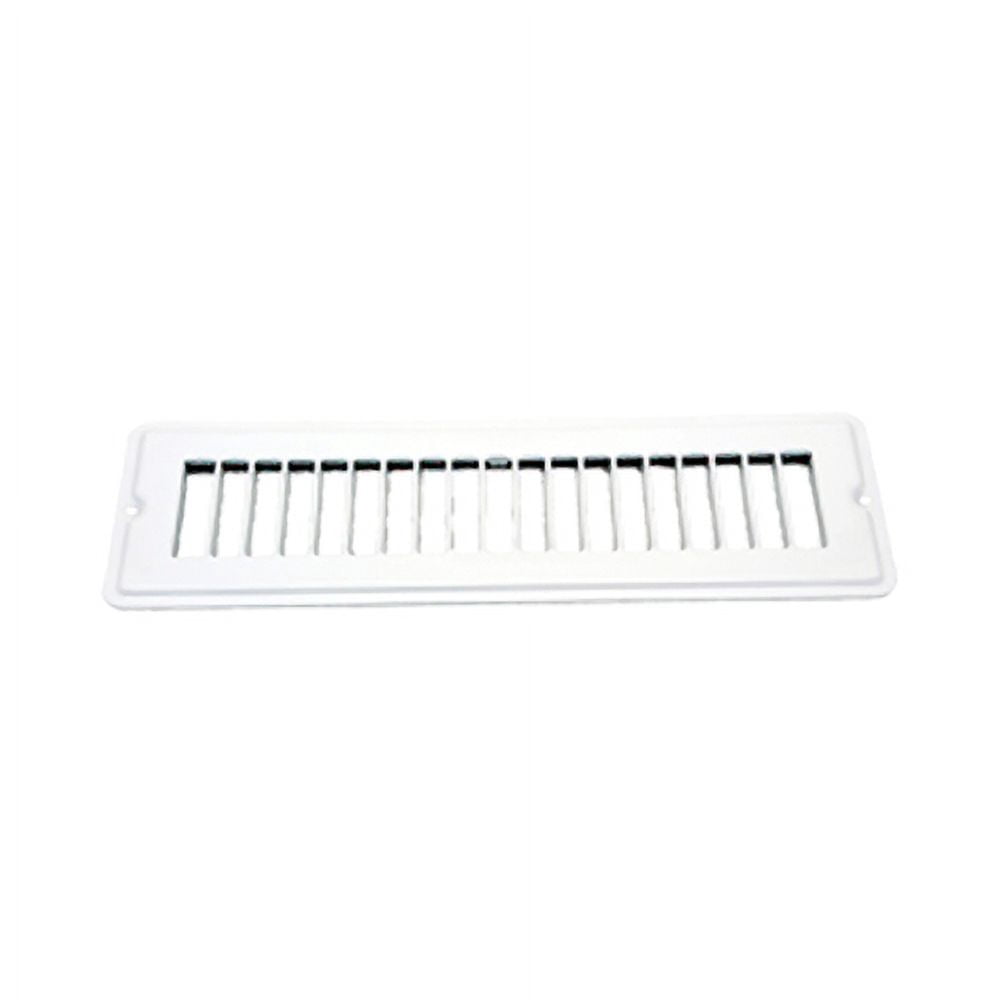 AP Products 013-642 White 2-1/4 inch x 10 inch Floor Register without Damper