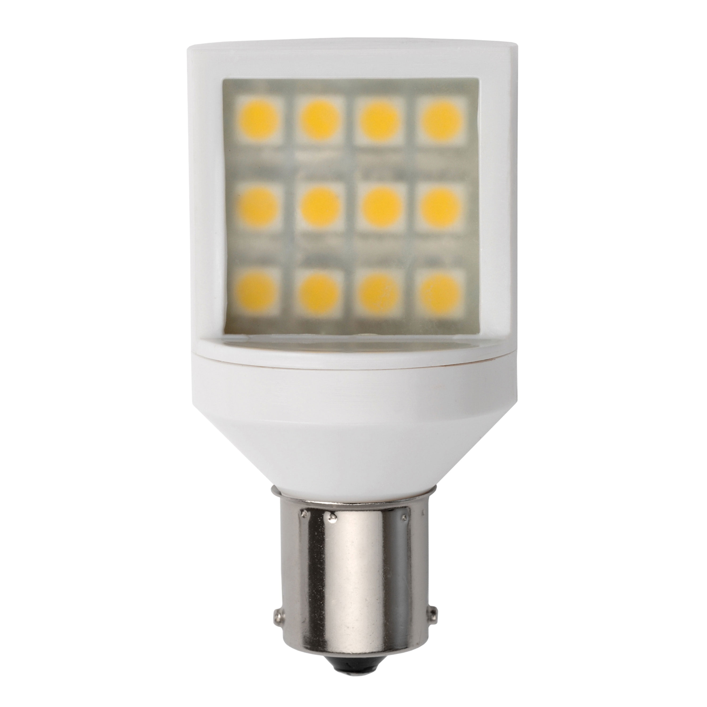 12V Bayonet LED Bulb with White Housing