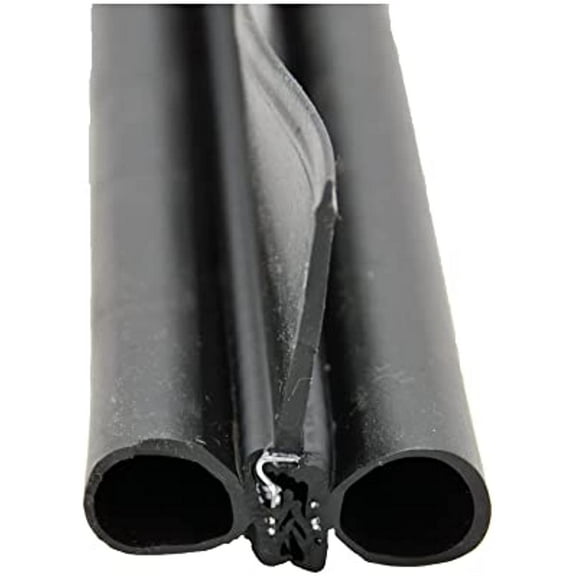 AP Products 018-478 Double Bulb Seal with Slide-On Clip , Black