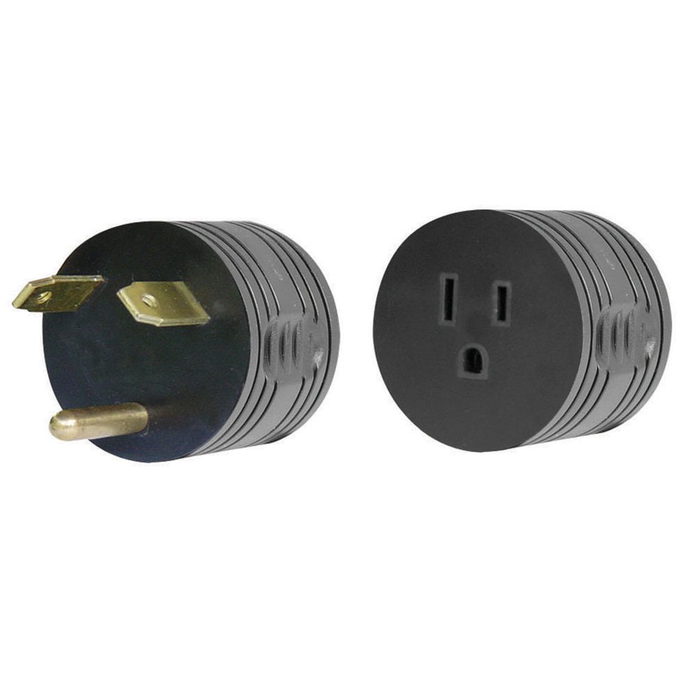 Round Adapter Plug Insert AP Products 16-00501 Power Cord Adapter 30A Plug/5-15R Receptacle Round ...