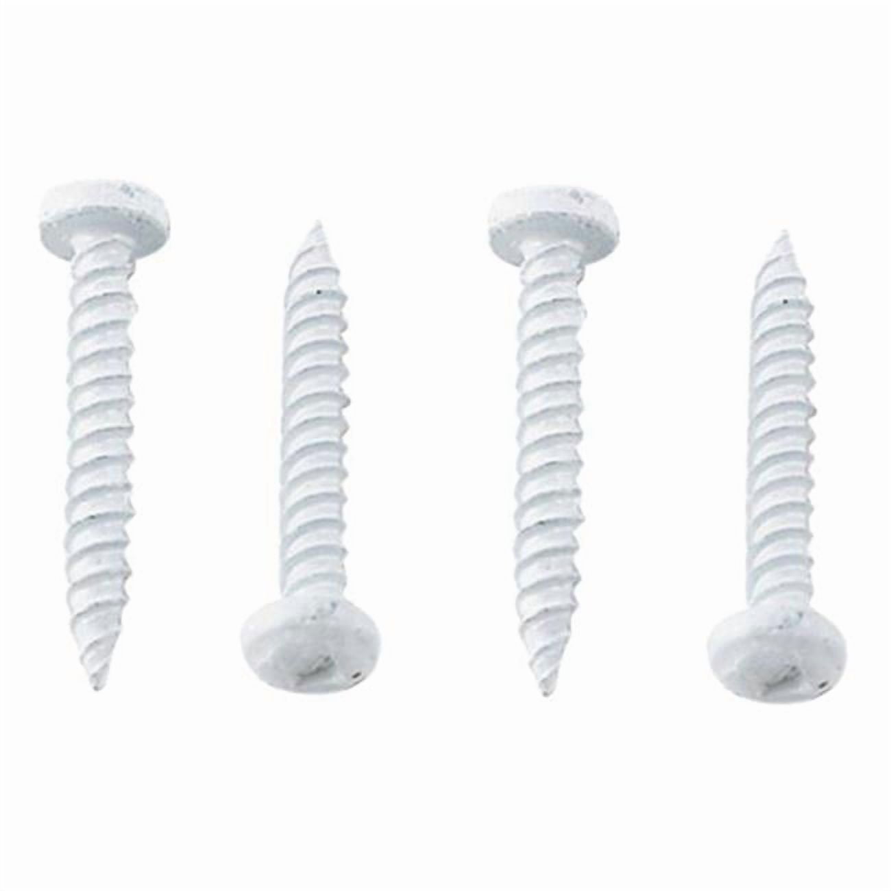 AP Products 8 x 1 in. Pan Head Square White Recess Screw - Walmart.com