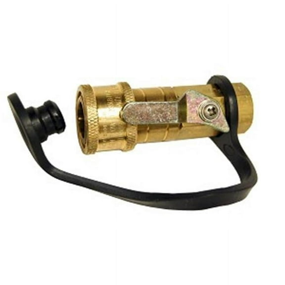 AP Products ME-GMCL-4 1/4in Quick Disconnect Ball Valve Coupler with Dust Cap