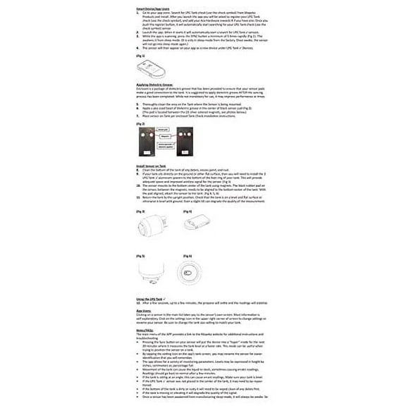 AP Products Mopeka Tank Check Plastic Propane Tank Level Indicator