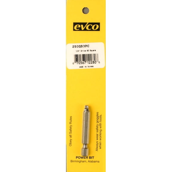 AP Products A1W-250QB3PC Square Recess Power Bit
