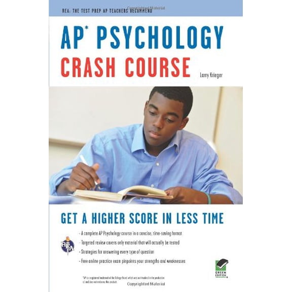 Pre-Owned AP Psychology Crash Course (AP Crash Course (Research & Education Assn)) Paperback