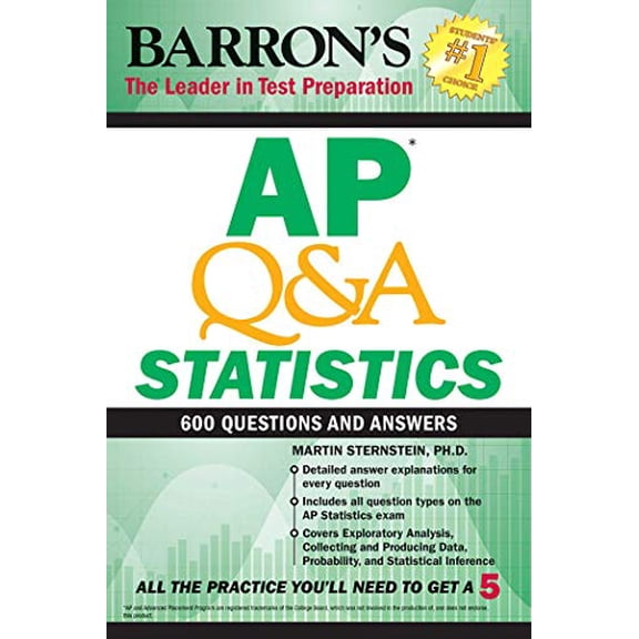 Pre-Owned AP Q&A Statistics: With 600 Questions and Answers (Paperback) 143801189X 9781438011899
