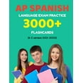 thumbnail image 1 of AP Spanish Language Prep Flash Cards: AP Spanish language exam Practice 3000+ Flashcards (A-Z version 1001-2000): Advanced placement Spanish language test questions with answers (Paperback), 1 of 1