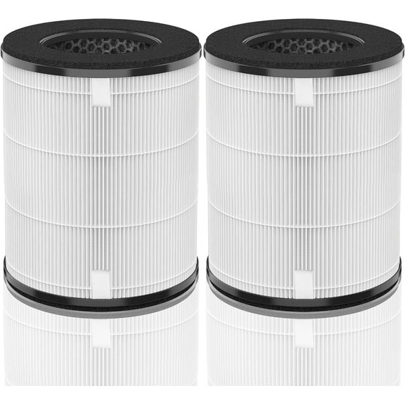 AP-T20FL Replacement Filter Compatible with Air Purifier Filter AP-T20 AP-T20WT AP-T22 AP-T20BK TotalClean Tower Ture HEPA Type w/ 4-Stage Filtration, 2-Pack