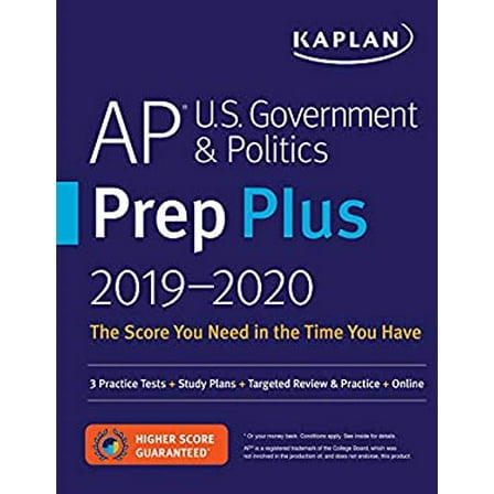 Pre-Owned AP U.S. Government & Politics Prep Plus 2019-2020: 3 Practice Tests + Study Plans + Targeted Review & Practice + Online (Paperback) 1506203388 9781506203386