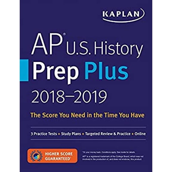 Pre-Owned Kaplan AP U.S. History Prep Plus 2018-2019