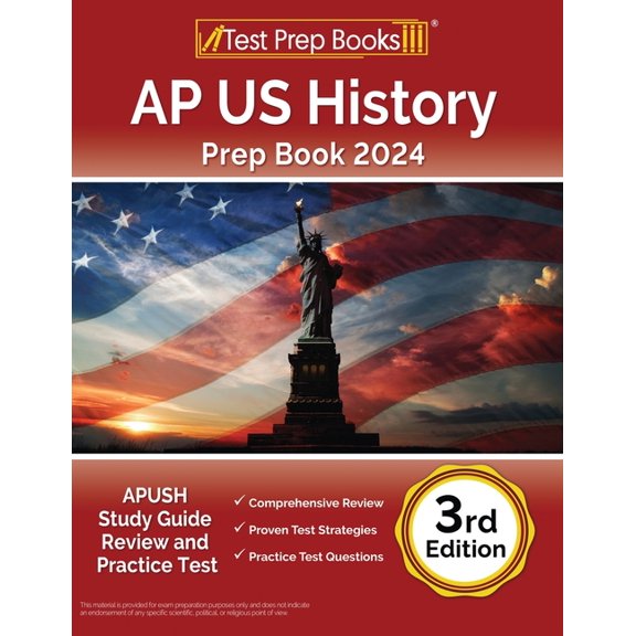 AP US History Prep Book 2024: APUSH Study Guide Review and Practice Test [3rd Edition], (Paperback)