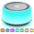 thumbnail image 1 of AP White Noise Sound Machine, Baby Sound Machine Kids with 30 Soothing Sounds and 7 Colors Warm Night Light for Sleeping, 5 Timers Portable Plug in Sound Machine for Baby, Adults，Grey Color, 1 of 7
