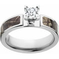 thumbnail image 1 of AP Women's Camo 1 Carat T.G.W. Princess CZ in 14kt Whit Gold Prong Setting Cobalt Engagement Ring with Polished Edges and Deluxe Comfort Fit, 1 of 1
