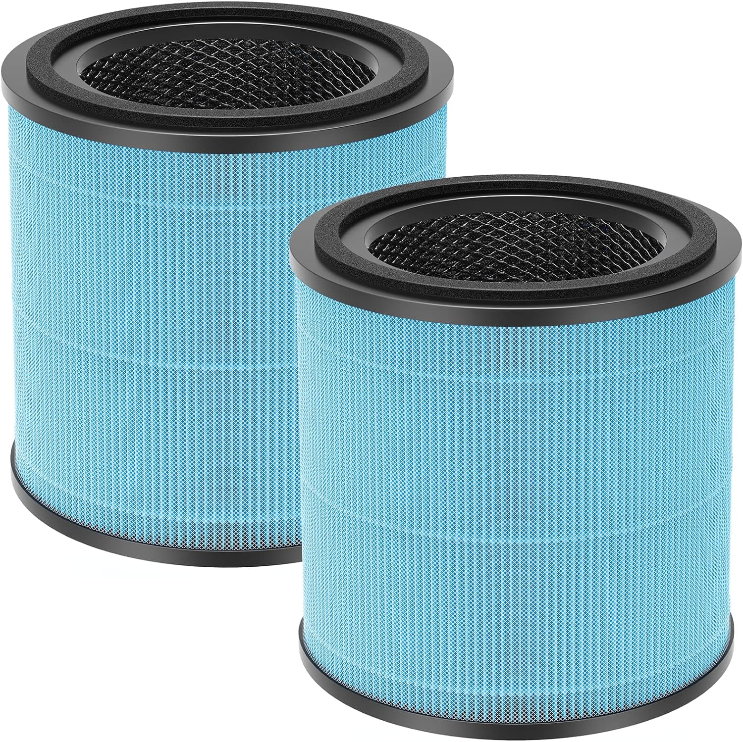 AP0601 Replacement Filters Compatible with AIRTOK Air Puri-fier, 4-in-1 H13 True HEPA Filters, High-Efficiency Activated Carbon Filter, AP0601-RF 2 Pack