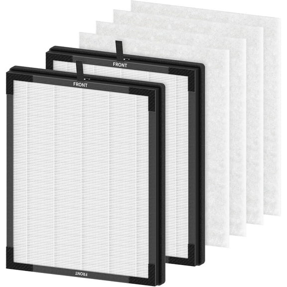 AP2000WF Replacement Filter Compatible with KNKA Air Purifi-er, 3-Stage HEPA Filter, High-Efficiency Activated Carbon Filt-er and Pre-filter for Dust Pet Smoke, 2+4 Pack