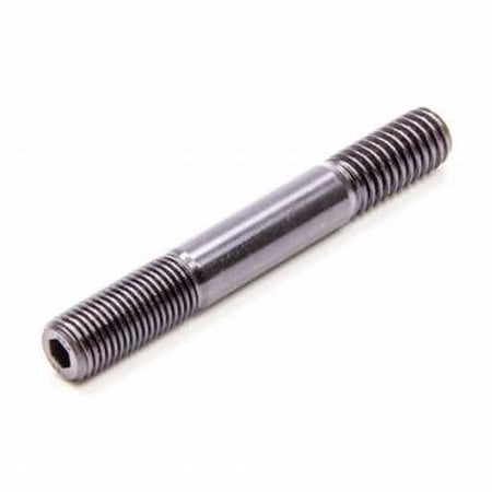 AP3.300-1LB 0.43-14 in. & 0.43-20 in. Thread Stud 3.3 in. Long Broached Chromoly - Black Oxide