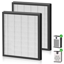 AP304 Replacement Filter Compatible with AIRFIRE AP304/AP404 and JOWSET AP303/AP304 Air Purifiers, H14 HEPA Activated Carbon Filter (2 Pack, White)